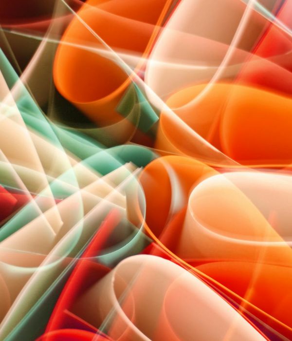 Abstract glowing lines representing energy and movement rhythm